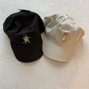 NWT Bluey - Chili and Bandit Baseball Hats